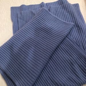 Sky blue cashmere scarf